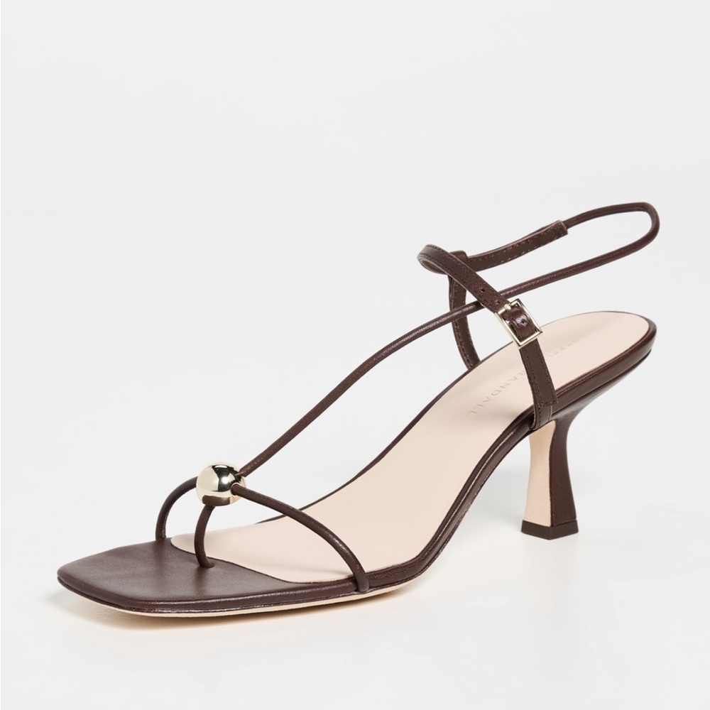 Loeffler Randall Triana Strappy Mid-Heel Sandals with Ball